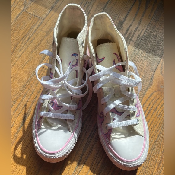 Converse all star chuck taylor pastel flame high tops - Picture 4 of 6